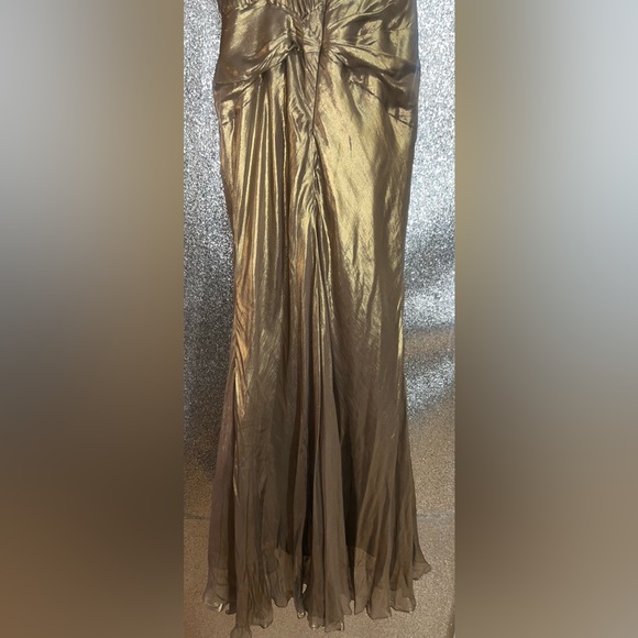 Beautiful Elegant Gold Atelier Alyce Seralina Collection Evening Gown Size 10 - Picture 10 of 16